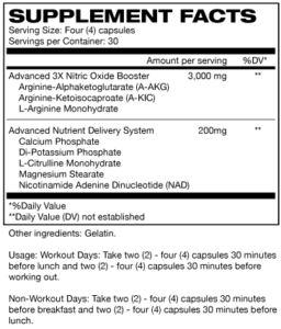 force factor supplement facts