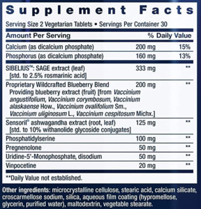 cognitex ingredients