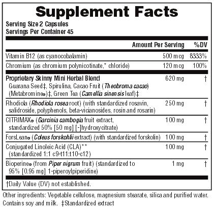 skinny mini ingredients - Royalty Health