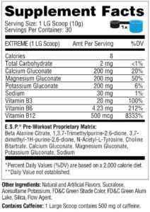 esp supplement facts