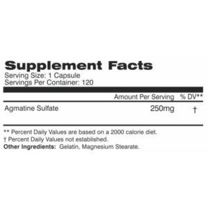 agmatine supp facts