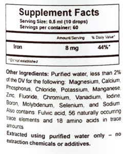 trace minerals ingredients