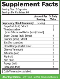 tru biotrim ingredients