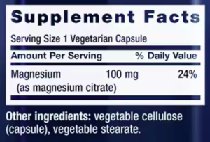 magnesium citrate ingredients