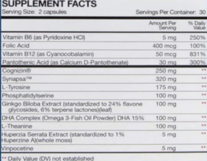 brainpill supp facts2