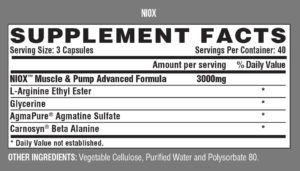 NIOX supplementfacts 1