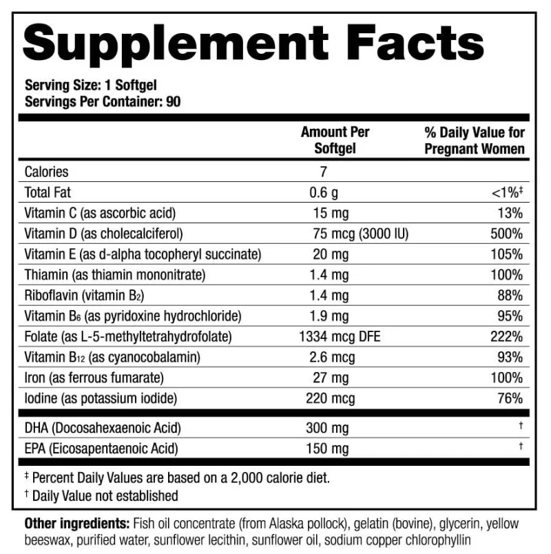 theranatal one facts