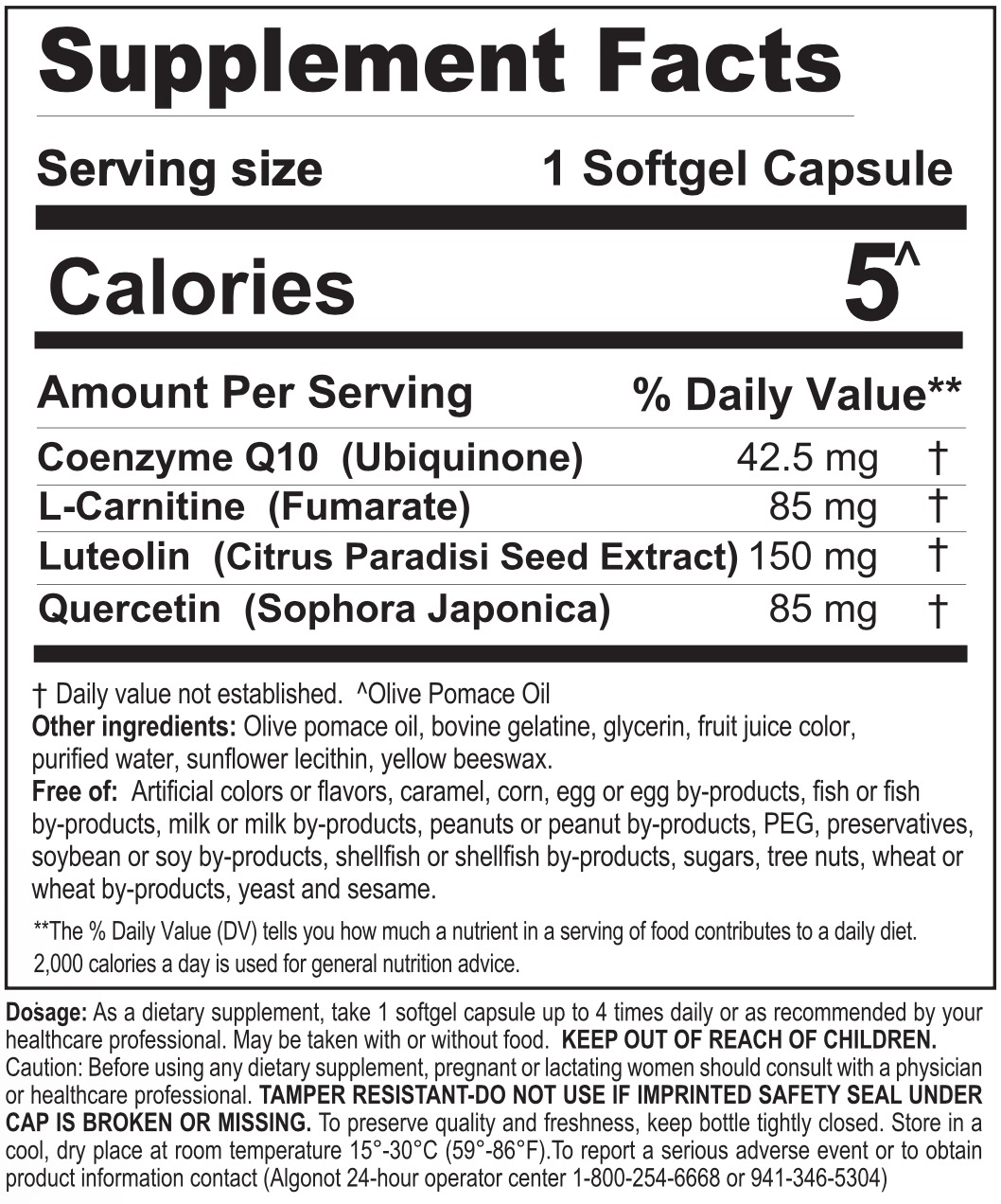 FibroProtek Supplement Facts FibroProtek Supplement Facts