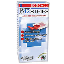 B-12 Strips 2000mcg (30 Strips)