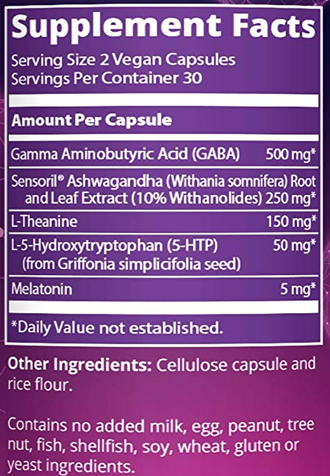 relax all ingredients relax all ingredients