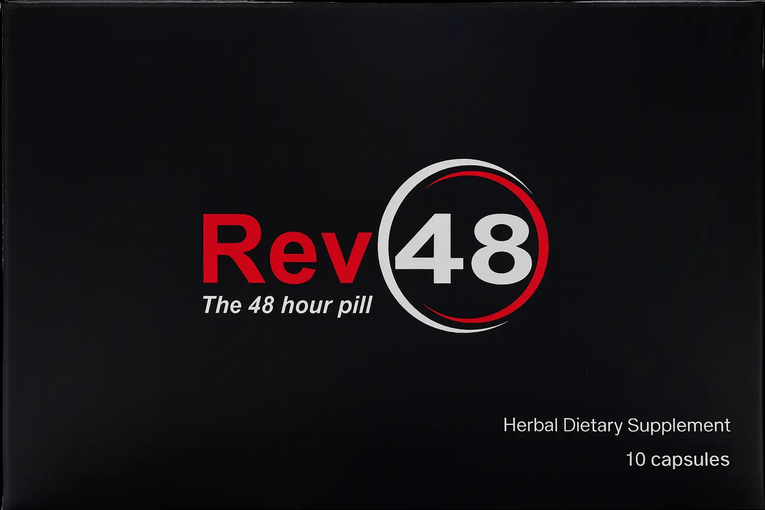Rev 48 male enhancement supplement bottle for libido, stamina, and performance support
